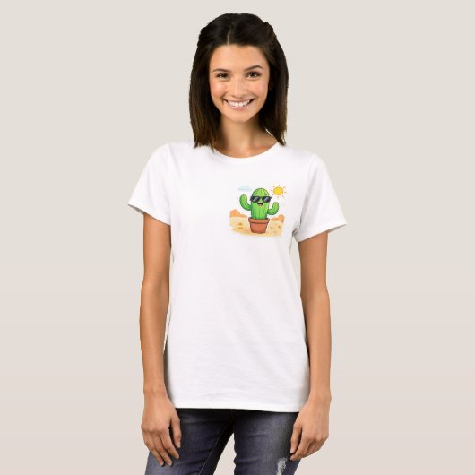 T-shirt Nice Cactus | Soyez heureux (Devant entier)