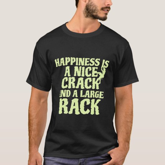 T-shirt Nice Crack Grand Rack Rock Escalade Rock Climber (Devant)