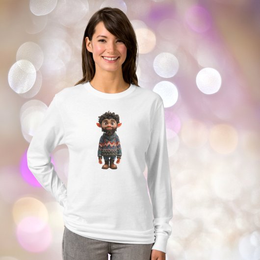 T-shirt Nice Guy Christmas Elf Tee Femme