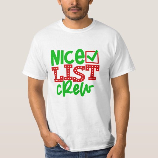 T-shirt Nice List Crew (Devant)