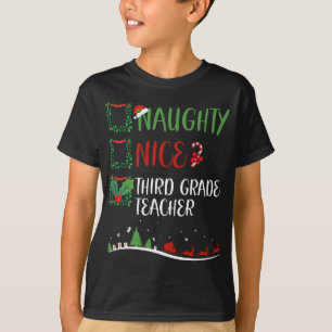 T-shirt Nice Naughty 3ème NIER ENSEIGNANT DE NIVEAU Matchi