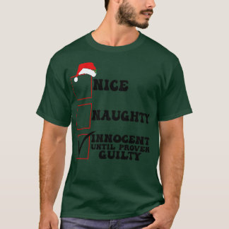 T-shirt Nice Naughty Innocent Jusqu'à des ritmas de culpab