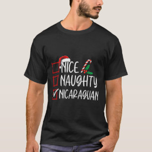 T-shirt Nice Naughty Nicaragua Liste de Noël Père Noël