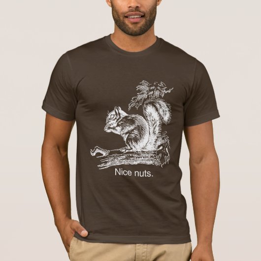 T-shirt NICE NUTS - BLANC -.png (Devant)