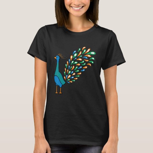 T-shirt Nice Peacock Caretaker (Devant)