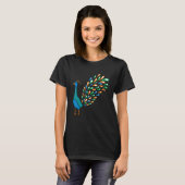 T-shirt Nice Peacock Caretaker (Devant entier)