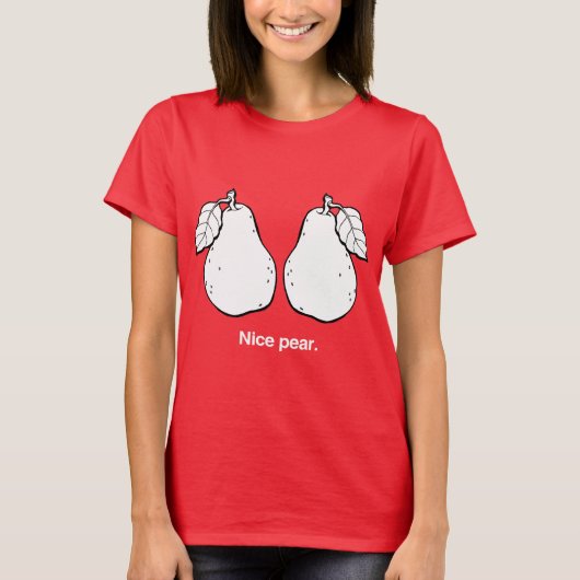 T-shirt NICE PEAR - BLANC -.png (Devant)