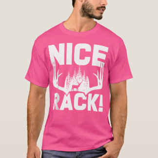 T-shirt Nice Rack Antlers Deer Funny Hunting Hunter Humor