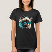 T-shirt Nice Ragdoll Cat Face (Devant)