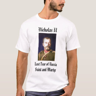 T-shirt Nicholas II, Nicholas II, dernier tsar de