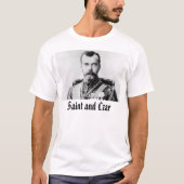 T-shirt Nicholas II, saint et tsar (Devant)