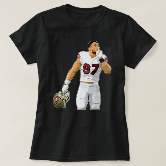 T-shirt Nick Bosa Silence La Foule (Design devant)