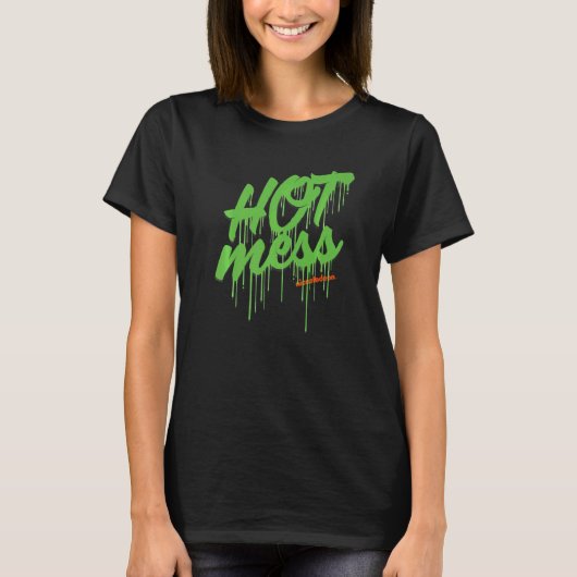 T-shirt Nickelodeon Slime Hot Mess (Devant)
