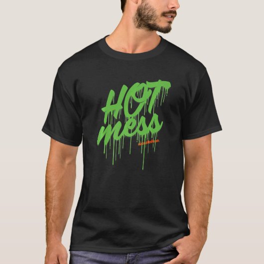 T-shirt Nickelodeon Slime Hot Mess (Devant)