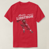 T-shirt Nicklas Lidstrom Retro (Design devant)
