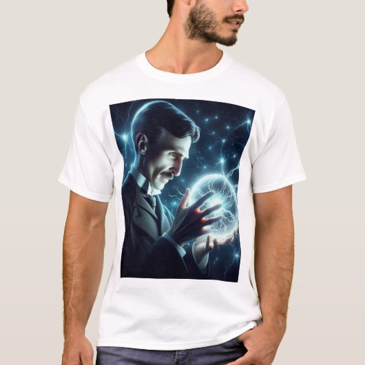T-shirt Nicola Tesla  (Devant)