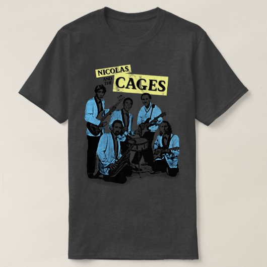 T-shirt Nicolas et la Chemise Cage Nic Cages (Design devant)