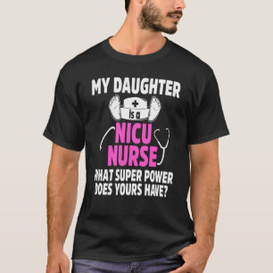 T-shirt Nicu Infirmière Fille Née Née Naissance Infirmière