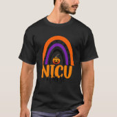 T-shirt Nicu Nurse Neonatal Icu Citrouille Rainbow Hallowe (Devant)