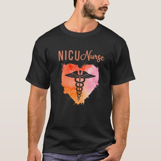T-shirt NICU Nurse Neonatal Nurses Graduation Caduceus (Devant)