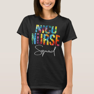 T-shirt Nicu Nurse Squad Appréciation Jour Tie Dye Pour Le