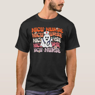 T-shirt NICU Nurse Super Funny Halloween Ghost Nursing Co