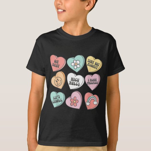 T-shirt Nicu Nurse Valentine's Day Heart Candy Neonatal Ic (Devant)