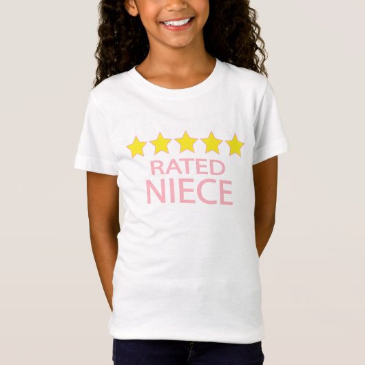 T-Shirt Nièce cinq étoiles (Devant)