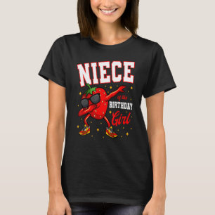 T-shirt Nièce De L'Anniversaire Fille Dabbing Anniversaire