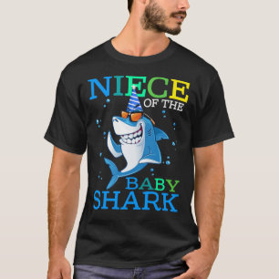 T-shirt NIECE Du Bébé Requin Anniversaire Brother Shark Sh