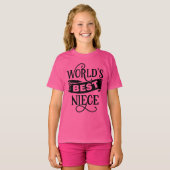T-shirt Nièce la plus cool du monde (Devant entier)