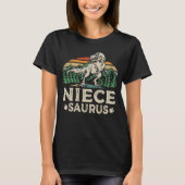 T-shirt Niecesaurus Dinosaure T Rex Niece Saurus Correspon (Devant)