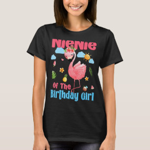 T-shirt Nienie De L'Anniversaire Fille Flamant rose Tropic