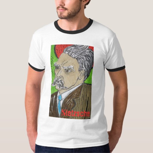 T-shirt Nietzsche en couleurs (Devant)