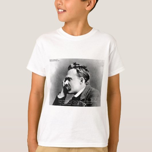 T-shirt Nietzsche "Fierté Vs Mémoire" Citation De Sagesse  (Devant)
