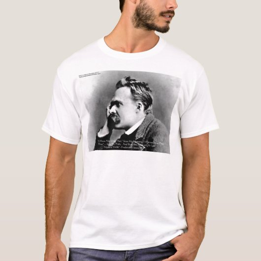 T-shirt Nietzsche "Fierté Vs Mémoire" Citation De Sagesse (Devant)