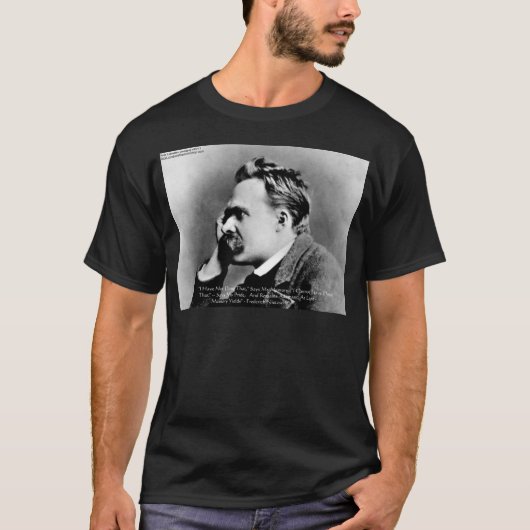 T-shirt Nietzsche "Fierté Vs Mémoire" Citation De Sagesse (Devant)