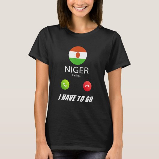 T-shirt Niger Drapeau Souvenir Le Niger Appelle (Devant)