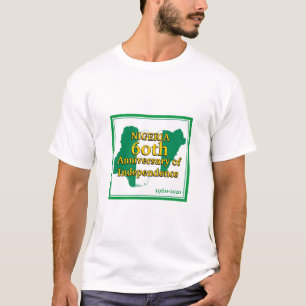 T-shirt NIGÉRIA 60e ANNIVERSAIRE   Drapeau nigérian