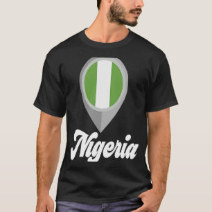 T-shirt NIGERIA Drapeau I Love NIGERIA Voyage