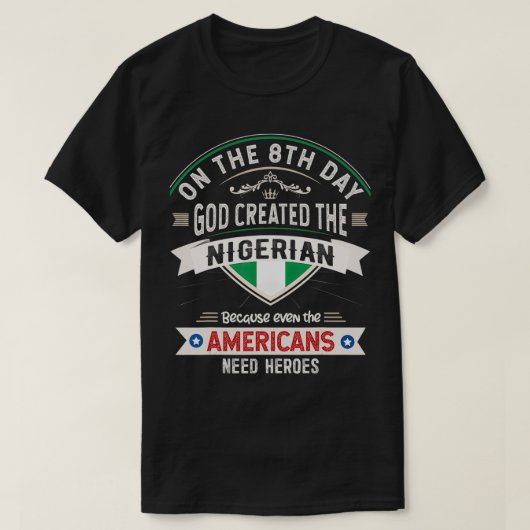 T-shirt Nigeria Drapeaux Souvenirs pour les Nigérians Homm (Design devant)