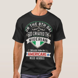 T-shirt Nigeria Drapeaux Souvenirs pour les Nigérians Homm