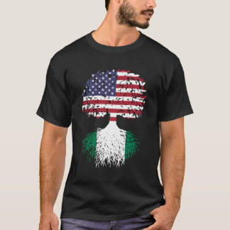 T-shirt Nigeria Roots Nigeria Cadeau d'arbre du patrimoine