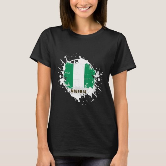 T-shirt Nigeria Splash (Devant)