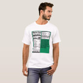 T-shirt Nigerian Men Facts - Nutritional (Devant entier)