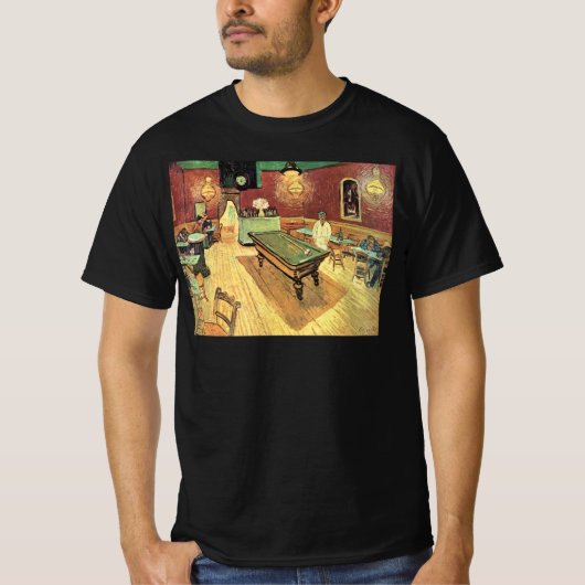T-shirt Night Cafe, Place Lamartine par Vincent van Gogh (Devant)