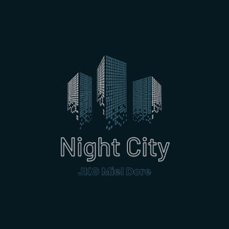 T-shirt Night City JKG Miel Doré
