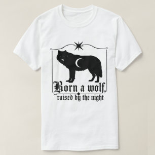 T-Shirt Night Gothic Né Loup