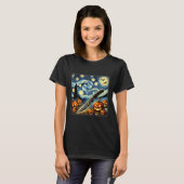 T-shirt Night Knife Chef Halloween (Devant entier)