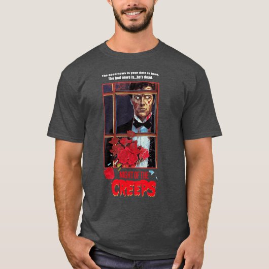 T-shirt NIGHT OFHE CREEPS friends funny (Devant)